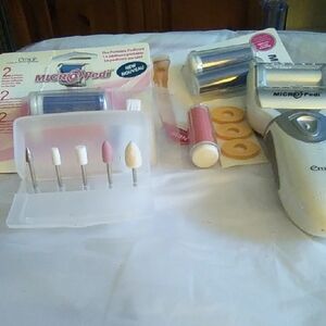 Micro-Pedi Nail Tool Set - Pink and White